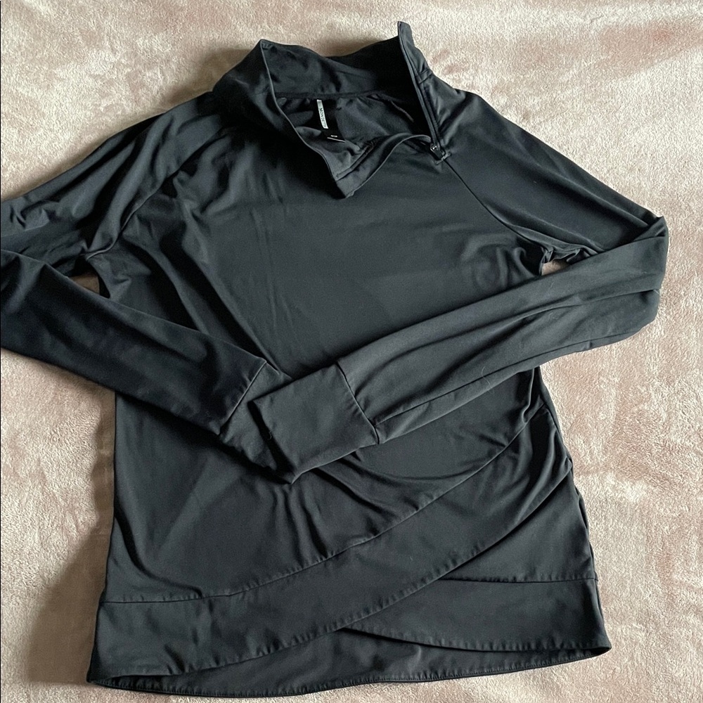 Mondetta Black Fleece-Lined Top